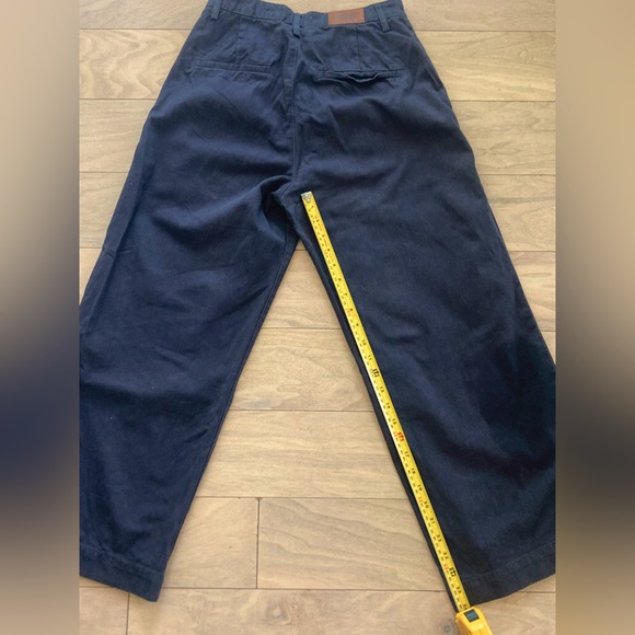 Stradivarius wide leg pants in navy-gray - Picture 3 of 6